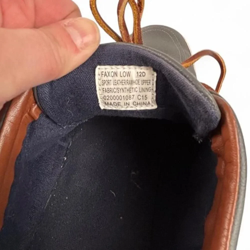 Polo Ralph Lauren Gray Leather Oxford Sneakers Men's Size 12